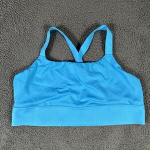 Athleta Bra Womens 3X Blue Exhale Sports‎ Bra Comfort Support